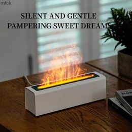 Humidifiers USB Oils Diffuser Colourful Atmosphere Lights Air Humidifier Simulated Flame Aromatherapy Humidifiers Diffusers Desktop