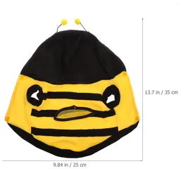 Dog Apparel Pet Dress-up Costume One-Piece Clothes Four-leg Bee Cosplay Yellow And Black Size XS Halloween