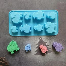 Baking Moulds Holes EID Mubarak Ramadan Animal Sheep Chocolate Mould Silicone Candy Biscuit Jelly Pudding Pastry Tools