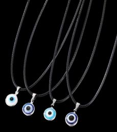 Fashion Colors Evil Eyes Pendant Necklace Turkish Eye Chains Choker Necklaces Clavicel Chains for women jewelry4805442