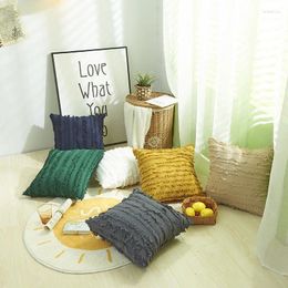 Pillow 45x45cm Cotton Pillowcase Double-sided Tufted Sofa Without Core Living Room Decoration Cover