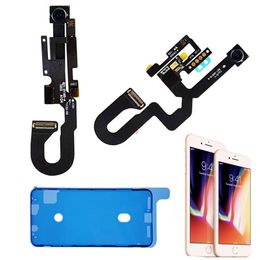 Facing Front Camera Flex Cable Proximity Sensor Light Microphone With Waterproof Tape For iPhone 7 7Plus 8G 8Plus Replacement