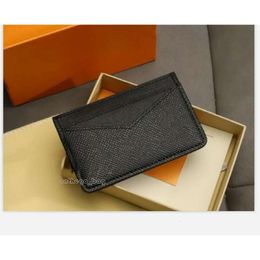 3A Luxury Women Men Designer Card Walls Coin Card Credit Wallet Gennuine Leather Holder kommer med Brand Box Dust Bag Booklet Card Serie Number Purses