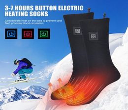 Sports Socks Unisex 2200mah Winter Heated Warmer Thermosocks Thermal Heating Foot Electric Warm CyclingTrekking Ski2972334