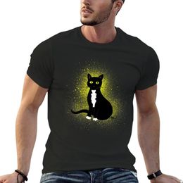 Tuxedo Cat T-Shirt summer top plain animal prinfor boys slim fit t shirts for men