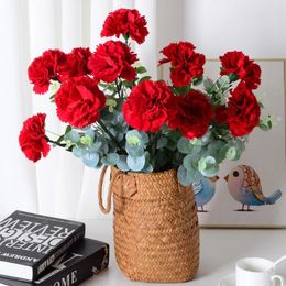 Decorative Flowers Artificial Lilacs Carnations Pography Home Decoration