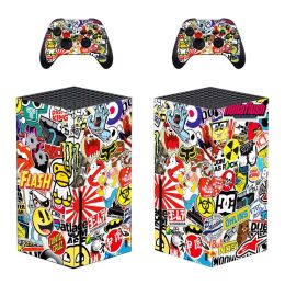 Stickers Graffiti Skin Sticker Cover for Xbox Series X Console and Controllers Xbox Series X Skin Sticker Decal Vinyl