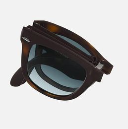 Mens Folding Sunglasses Fashion Vintage Sun Glasses Womens Pumk Eyeglasses UV Protection Glass Lenses Eyewear with top quality lea4127673