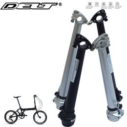 Folding Bike Bicycle Stem Top Tube Handlebar 25.4MM Alloy 6061 Silver USE PA412 P8 370L Accessories