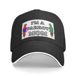 I'm a Parrot Mom! - Eclectus Male and Female Baseball Cap Hat Luxury Brand Golf Cap Hats Woman Men's