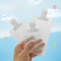 Storage Bottles 5/10pcs Transparent Flip Cap Packaging Bag Plastic Stand Up Spout Pouch Portable Travel Fluid Makeup Packing 30ml 50ml 100ml