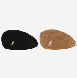 summer KANGOL kangaroo flat top fisherman hat visor basin hat fashion wild cotton fabric men and women flat top cloth hat Q07032481293554