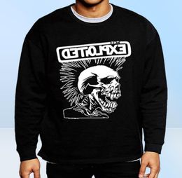 Mens Sweatshirts Punk Rock The Exploited New Autumn Winter Fashion Hoodies Hip Hop Tracksuit Funny Clothing3015235
