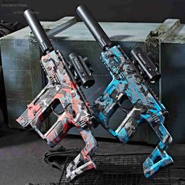 Gun Toys 2024 new vector gel diving electric toy gun complete set with goggles rechargeable battery outdoor backyard shooting team game yq240413