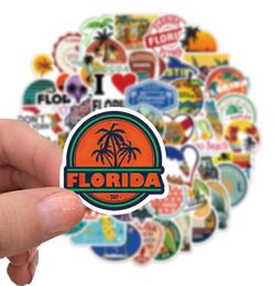 50Pcs Florida Outdoor Scenery Stickers Nonrandom For Car Bike Luggage Sticker Laptop Skateboard Motor Water Bottle Snowboard wall1868773