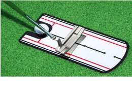 Golf Putting Mirror Alignment Training Aid Swing Trainer Eye Line Golf Practise Putting Mirror Large Golf Practise Putter Mirror6432361