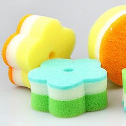 10 Pcs Sponge for Dish Washing Cleaning Cloth Ball Scouring Pads Cloths Kitchen Scrubber