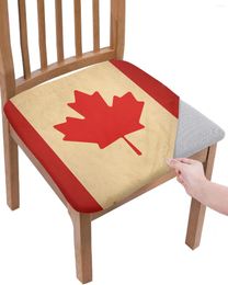 Chair Covers Canada Flag Vintage Texture Elasticity Cover Office Computer Seat Protector Case Home Kitchen Dining Room Slipcovers