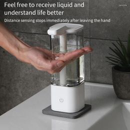 Liquid Soap Dispenser Kitchen Automatic Touchless Sponge High Capacity Self Cleaning Detergent Bathroom