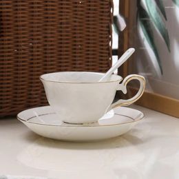 Cups Saucers Phnom Penh Ceramic Tea Cup Set Modern Style Coffee Mug And Saucer Sets Overglaze Colour Process