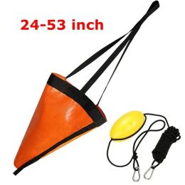 Boats 24/32/42/53'' Sea Drogue Anchor Float Marine Kayak Drift Rowing Boat Fishing Brake Lifeboat Anchor Yacht Traction Rope Buoy Ball