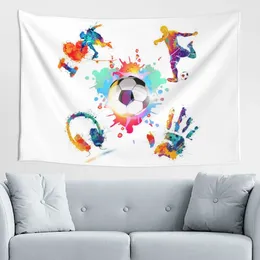 Tapestries I Love Soccer Infuse Character Into Your Ambiance Using Our Live Broadcast Wall Cloth Skin-friendly Microfibers Decorative