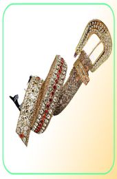 Fashion Simon Rhinestone Belt Designer Belts Inlaid with Bling Rhinestones SKULL Women Mens With box o8X48479670