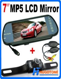 HD 7 Inch Car Bluetooth MP5 Rearview Camera LCD Monitor Mirror Car Reversing LED Nightvision Back up Camera9604222