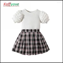 Clothing Sets Children Girls Suit Summer Spring Skirts TShirt 2-6 Year Party Princess Pageant Elegant Baby Outfits Costume