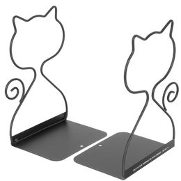 Bookends for Shelves File Organiser Crafted Metal Stands Reading Holders Office Decor