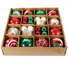 Decorative Figurines 42 Pcs Ornaments Electroplated Special-shaped Painted Christmas Tree Decoration Ball Hanging Xmas Pendant Balls Decors