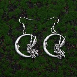 Dangle Earrings 10 Pair Wiccan Crescent Moon Fairy Earring Gift For Her Birthday