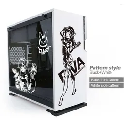 Window Stickers DVA Cartoon For PC Case Ame Graffiti Decor Decal ATX Computer Skin Easy Removable Waterproof Decals