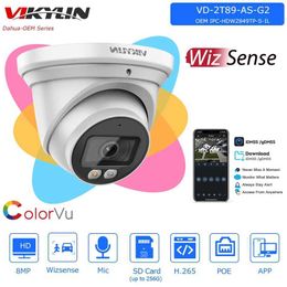 IP Cameras Vikylin Dahua 8MP Smart Dual Light IP Camera OEM IPC-HDW2849T-S-IL Built-in Mic SD Card Slot CCTV Surveillance Network Camera 240413