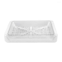 Kitchen Storage Dish Reusable Platter Fruit Tray Food Multi-layer Pot Vegetable Plate Plastic Draining