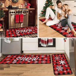 Carpets 2024 Christmas Kitchen Floor Mats Non Slip Water Absorbent Household Anti Fouling Indoor And Outdoor