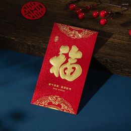 Gift Wrap 6pcs Chinese Style Red Envelope Good Luck Thicker Lucky Money Pocket Gold Spring Festival