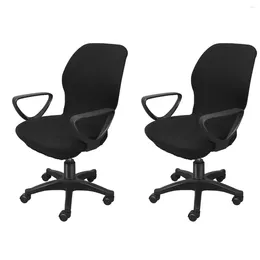 Chair Covers 2pcs VORCOOL Rotating Armchair Slipcover Removable Stretch Computer Office Cover Protector Universal Protective