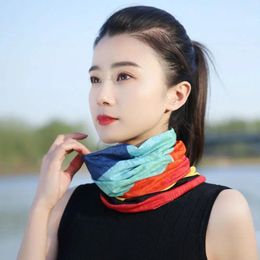 Scarves Silk Turban Summer Soft Breathable Headscarf Sun-Resistant Hijab Cap Women