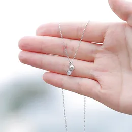 Pendant Necklaces Star Bells For Women Simple Korean Short Clavicle Chain Inlaid Round Zircon Chic Student Party Female Jewelry