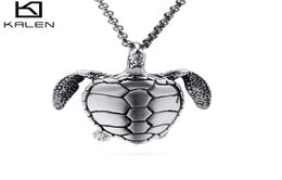 New casting Stainless Steel Baby Turtle Pendant Necklace Cool Gifts For Men Boys Baby Lovely Gift5581783