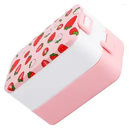 Dinnerware Strawberry Lunch Box Bento Snack Boxes Adults Insulation Leakproof Stainless Steel
