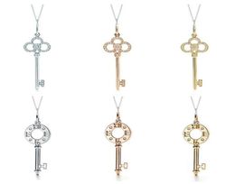 TF Juya Micro Pave Zircon Fashion Indian Key Pendant Necklaces For Women Girls Wedding Birthday Gift Necklace Supplies228D2207046