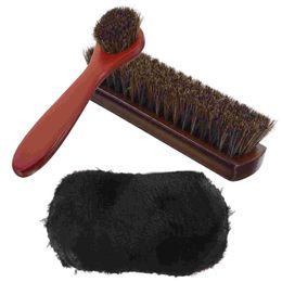 Shoe Brush Polishing Horse Hair Boot High Gloss Shoes Car Seat Sofa Set Cleaning