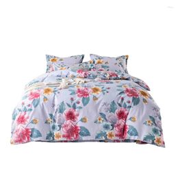 Bedding Sets Cotton Four-Piece Set High-End Light Luxury Printed Quilt Cover Sheet Pillowcases Suit Warmth Smooth And Soft