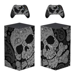 Stickers New Skull Skin Sticker Cover for Xbox Series X Console and Controllers Xbox Series X Skin Sticker Decal Vinyl