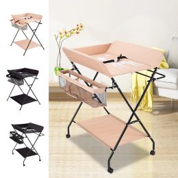 Baby Infant Changing Table Folding Diaper Station Nursery Organizer w/ Storage