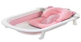 Baby Shower Bath Tub Pad NonSlip Bathtub Seat Support Mat Newborn Safety Security Bath Cushion Foldable Soft Pillow213I2858703