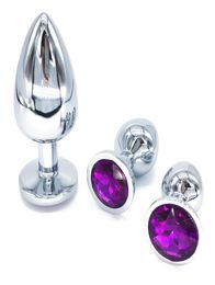 Small Middle Big Sizes Anal Plug Stainless Steel Crystal Jewellery Anal Toys Butt Plugs Anal Dildo Adult Products for Women and Men5453807