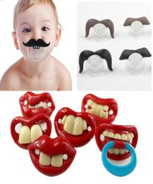 Silicone Funny Nipple Dummy Baby Soother Joke Prank Toddler Pacy Orthodontic Teether Pacifier Christmas Gift 5 Pcsset8207421